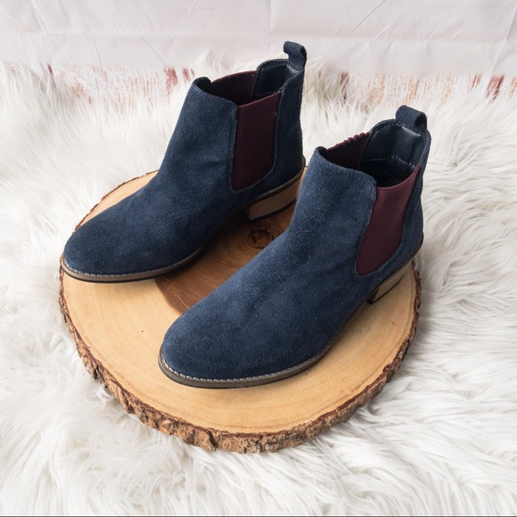 AMEN Heart and Sole Blue Suede Ankle Boots Women Size 4 - Picture 7 of 14